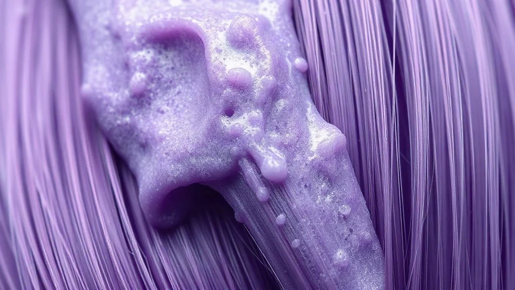 Botanical ingredient chemistry and texture detail for Purple Shampoo vs Sulfate-Free Color Safe Shampoo